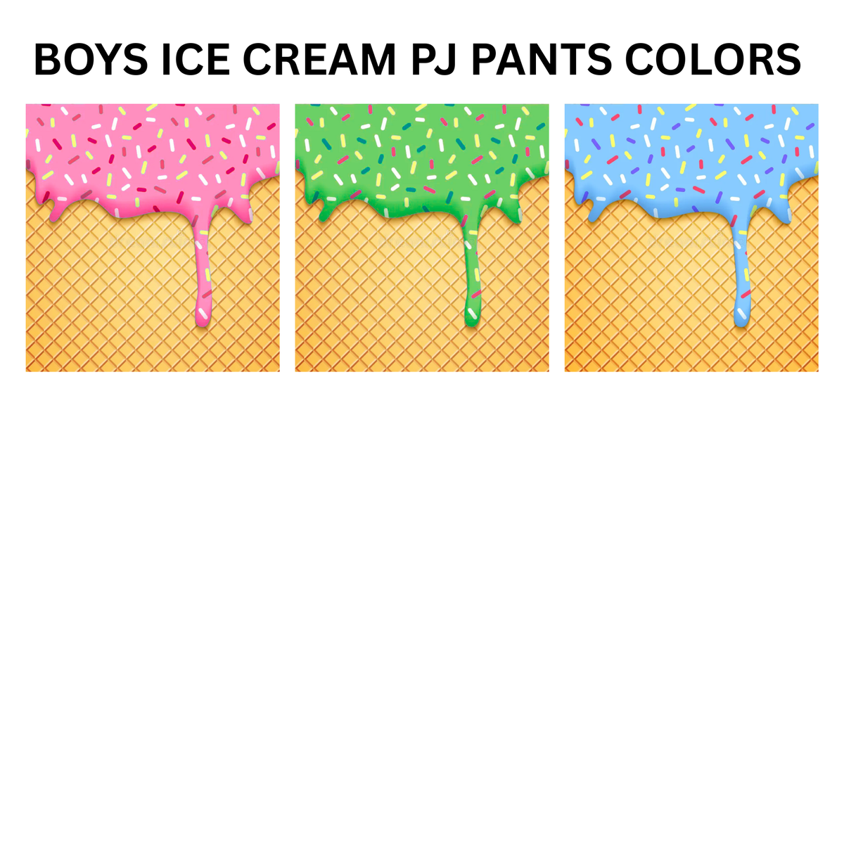 Camp Ice Cream Pajama Pants Boys