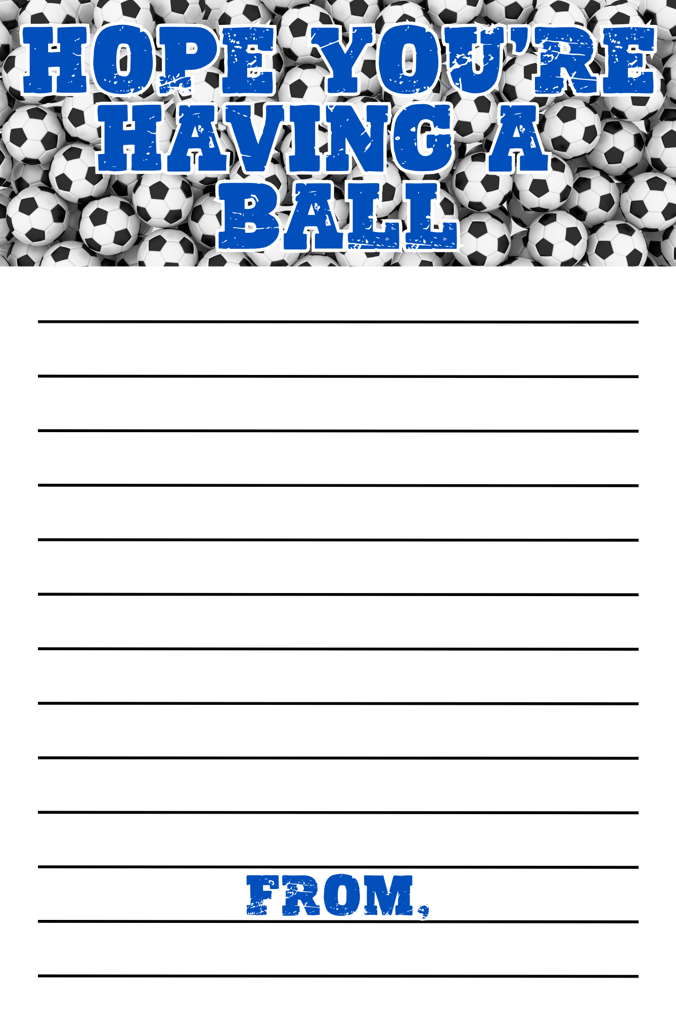 Soccer Boys Notepad