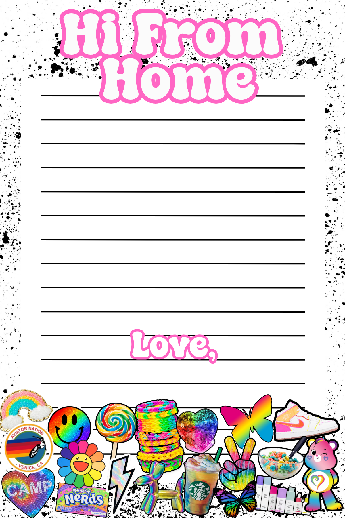 Rainbow Things Notepad