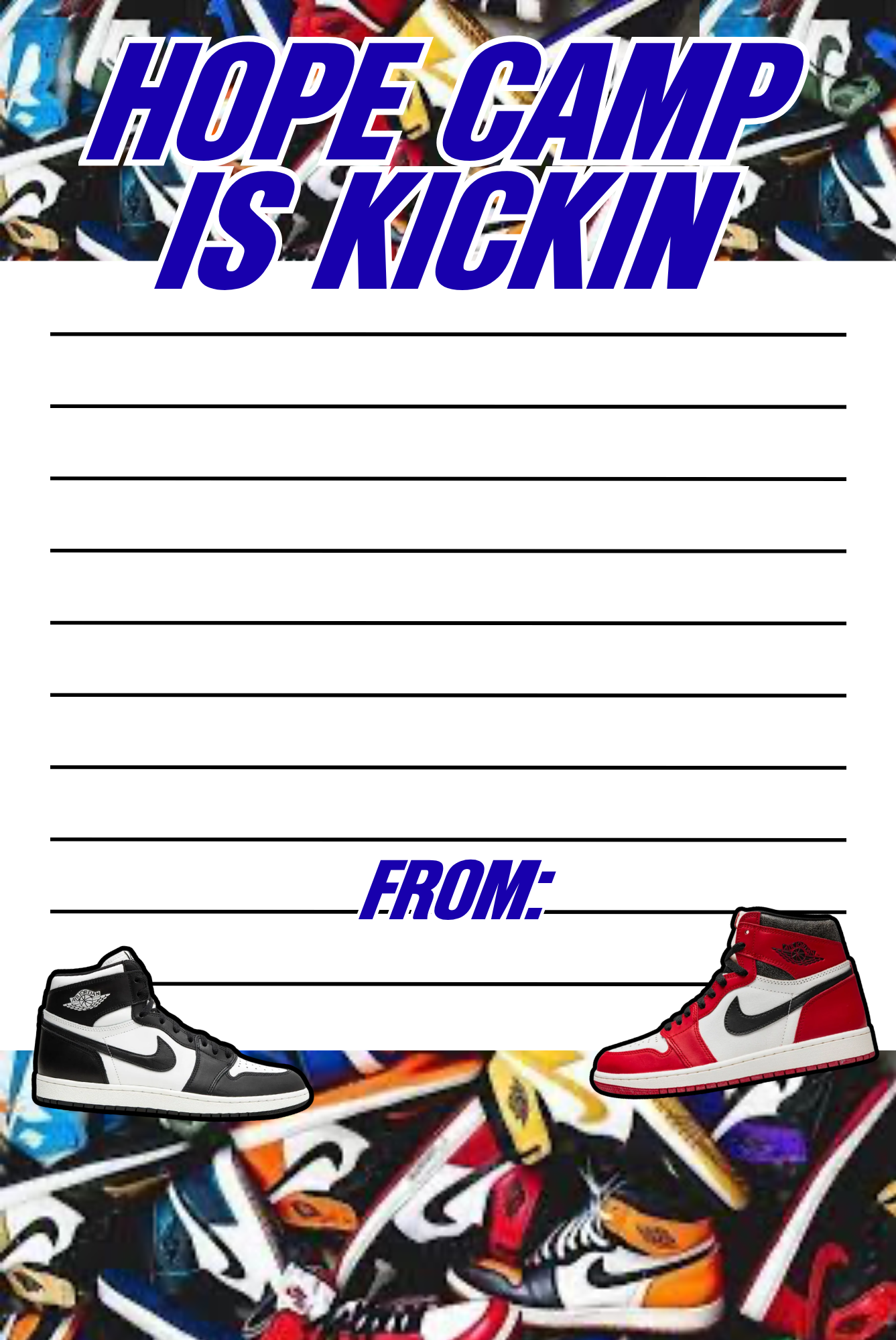 Sneaker Head Boys Notepad