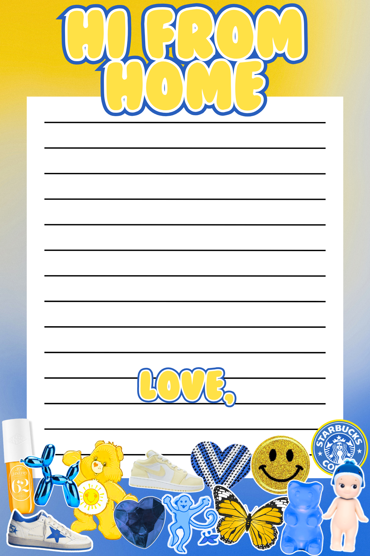 Camp Color Collage Notepad