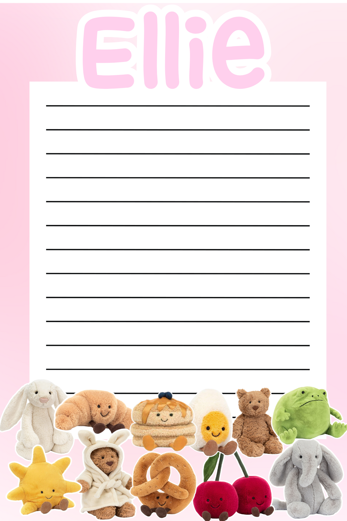 Stuffies Camp Notepad