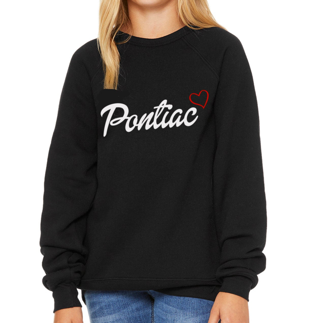 Custom Cursive Heart Cozy Crew