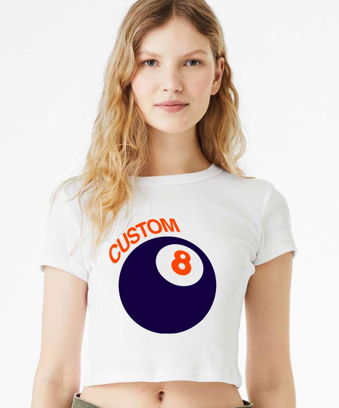 Custom College 8 Ball Baby Tee
