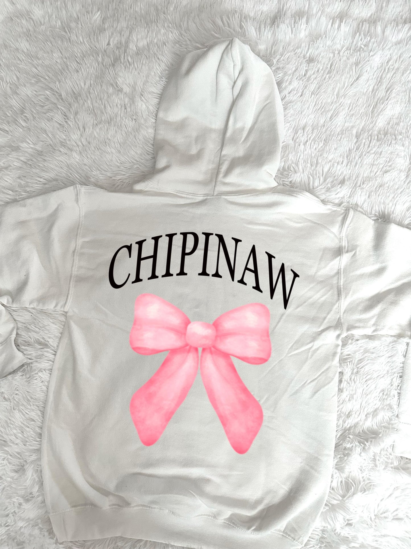 CUSTOM CAMP Watercolor Bow Hoodie