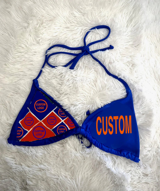 CUSTOM COLLEGE- Gameday Bikini Top