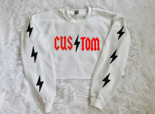 Lightning Sleeve Crewneck