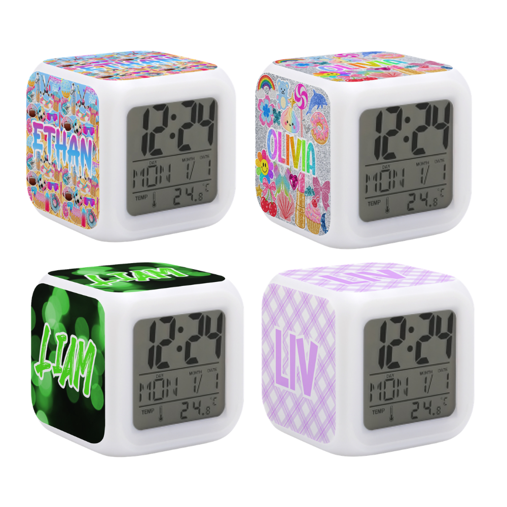 Custom Camp Color Changing Alarm Clock