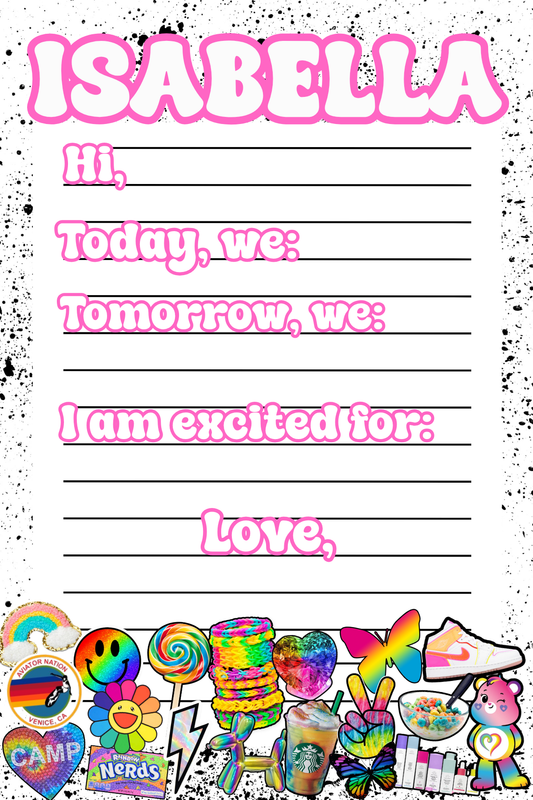 Rainbow Things Notepad