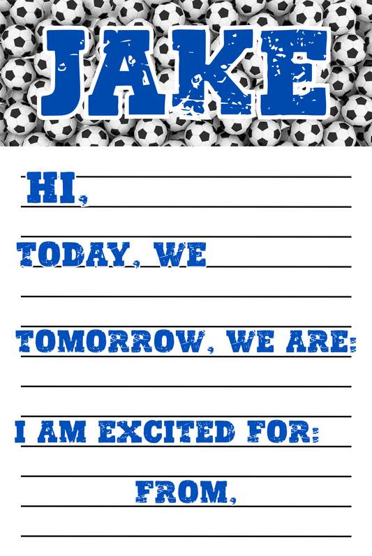 Soccer Boys Notepad
