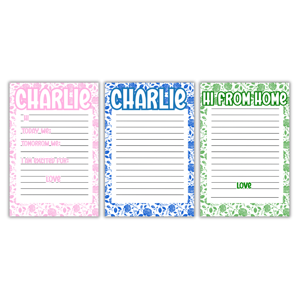 Camp Florals Notepad Girls
