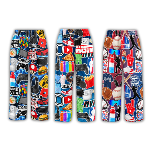 Boys Collage Pajama Pants