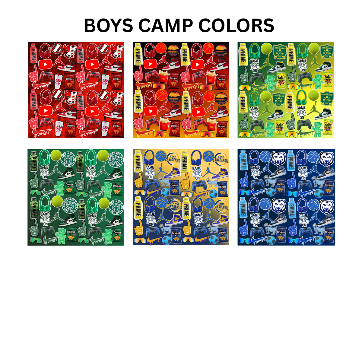Camp Colors Pajama Pants Boys