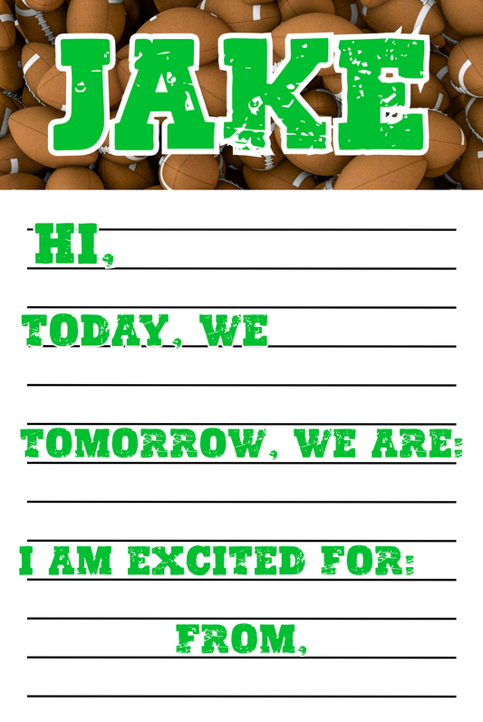 Football Boys Notepad