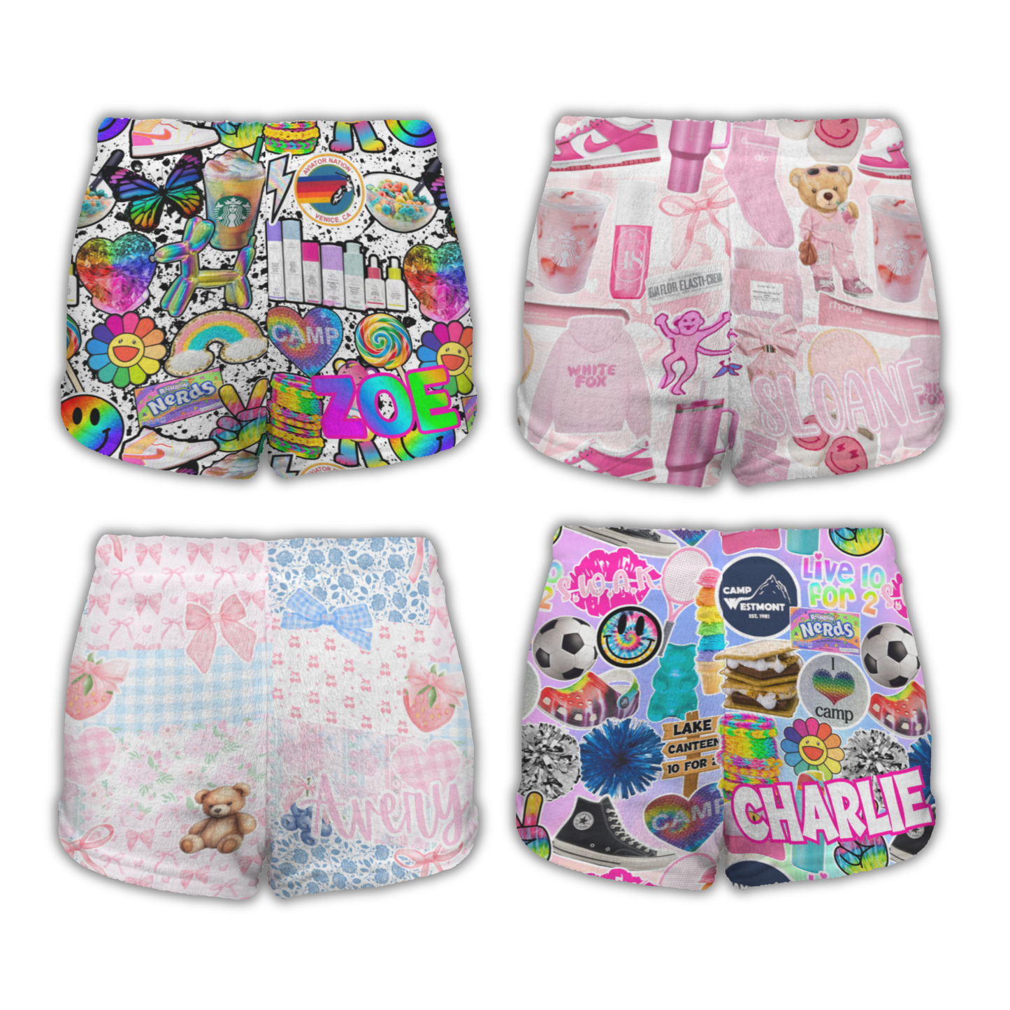 Predesigned Pajama Shorts Girls