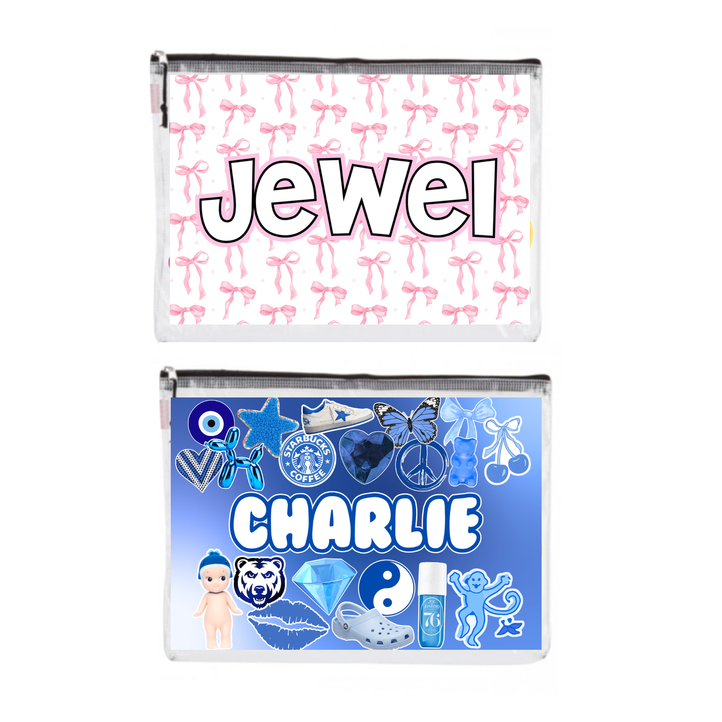 Girls Custom Letter Pouch