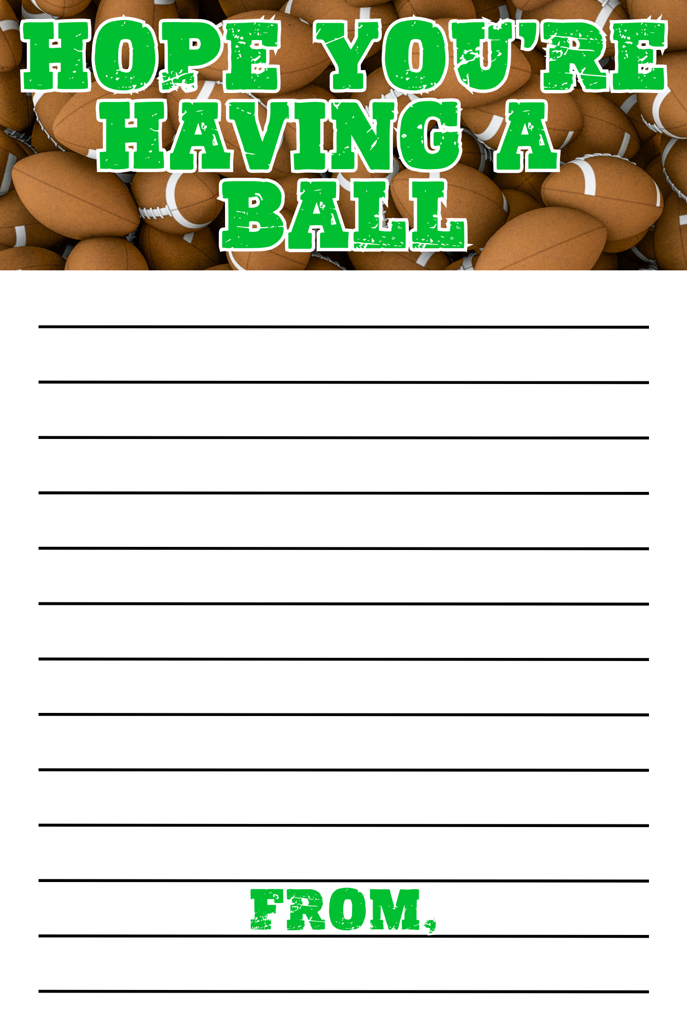 Football Boys Notepad