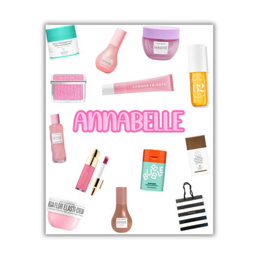 CUSTOM NAME GLAM GIRL STICKER SHEETS