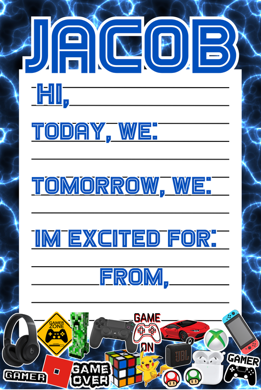 Gamer Boys Notepad