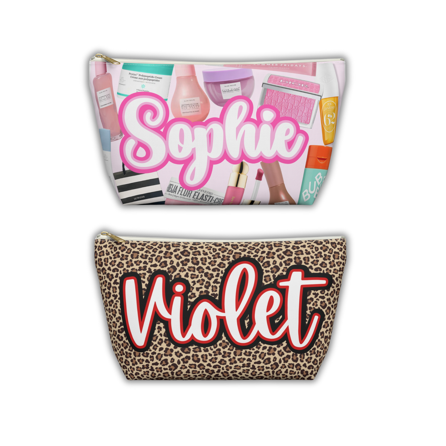 Girls Custom Name Cosmetic Pouch