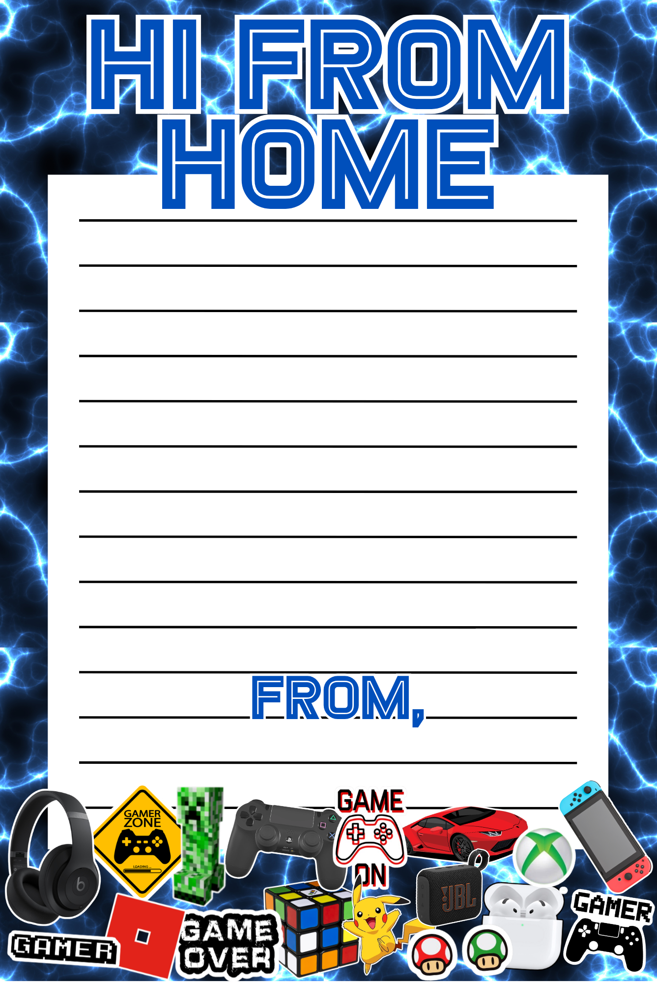 Gamer Boys Notepad