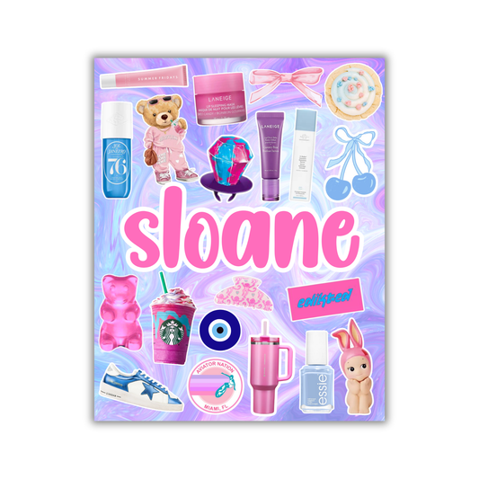 Girls Custom Name Camp Blanket