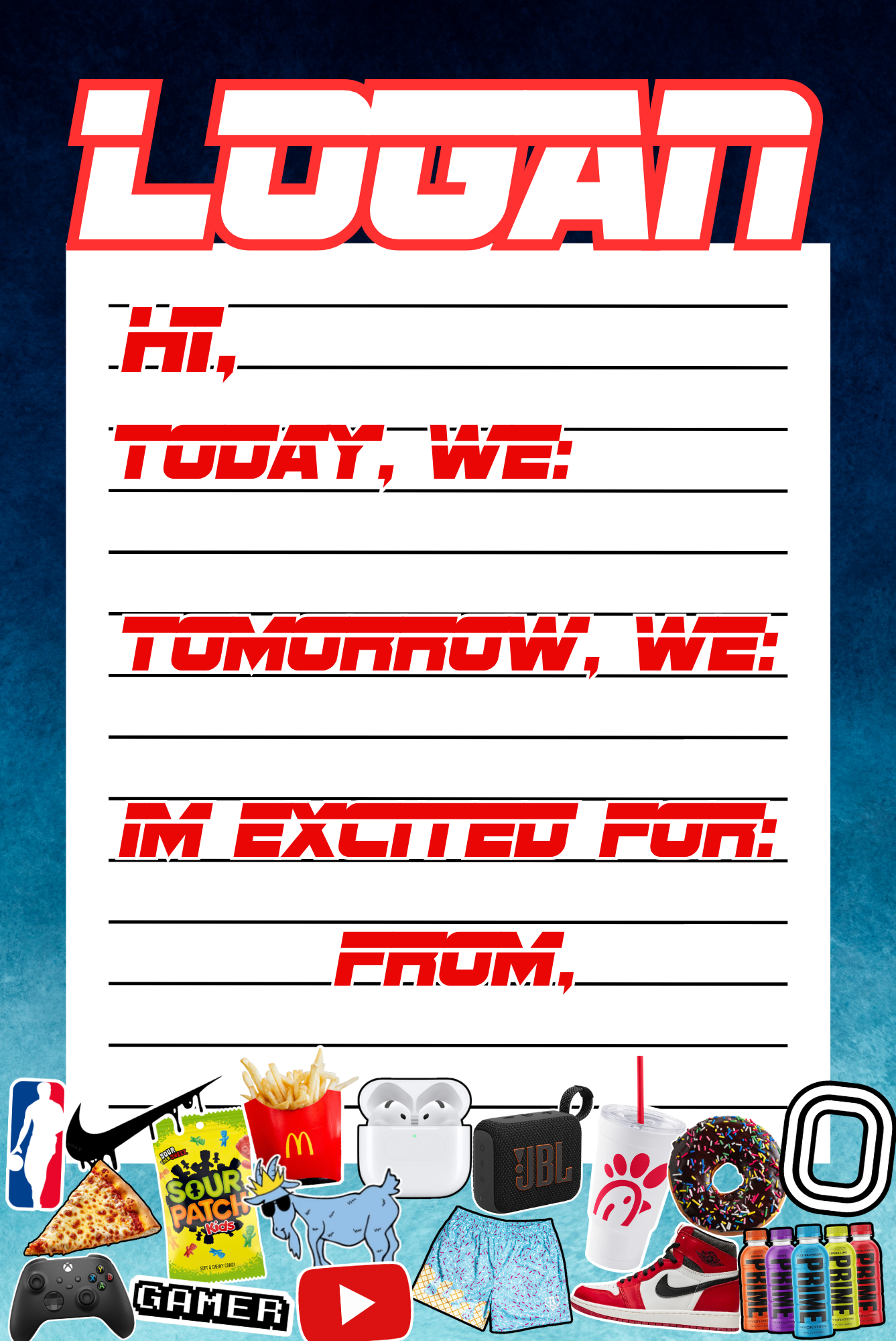 The Bros Boys Notepad
