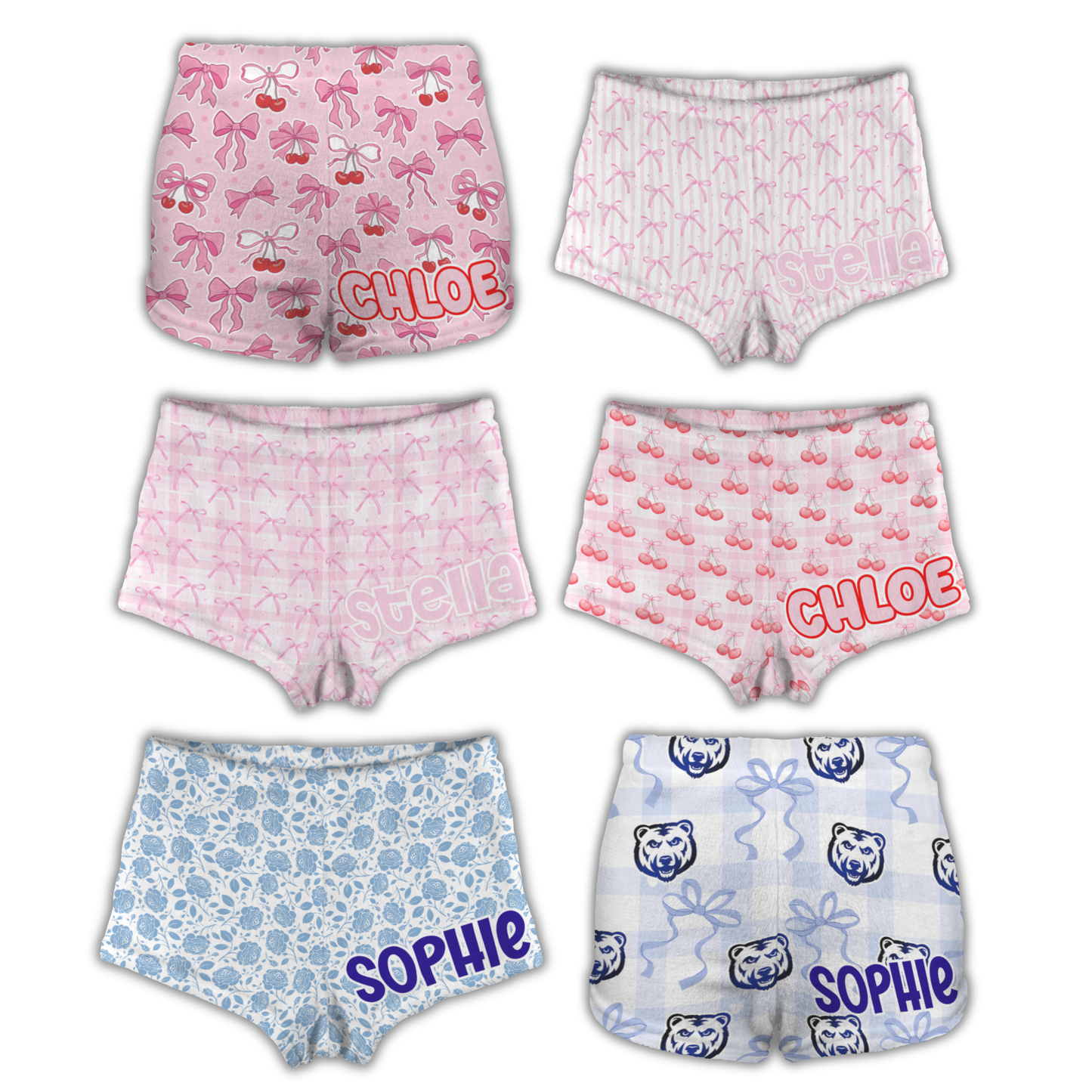 Pick Your Pattern Girly Pajama Shorts