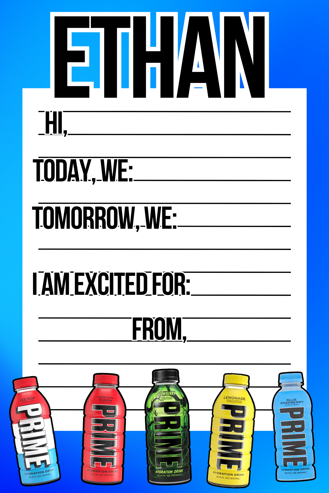 Prime Time Boys Notepad
