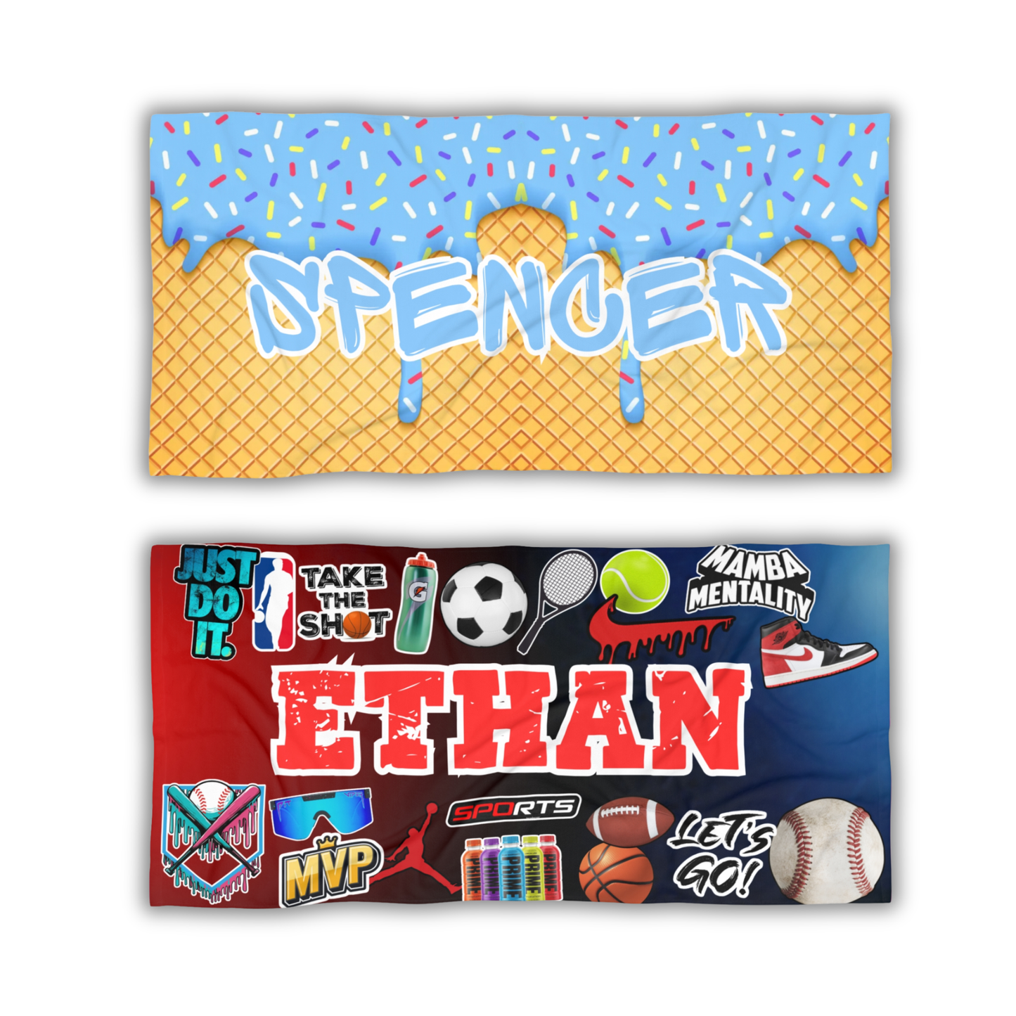Boys Custom Name Towel