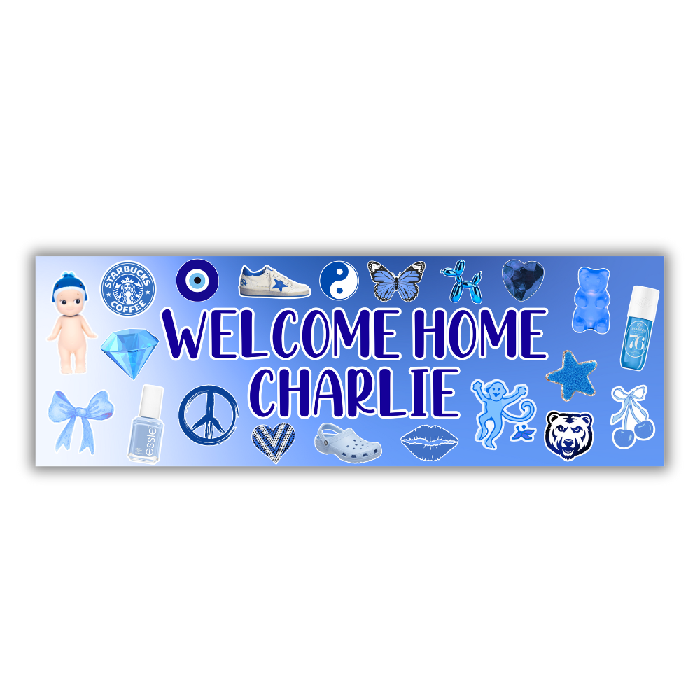 Girls Camp Collage Welcome Home Banner