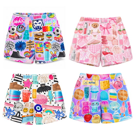 Predesigned Pajama Shorts Girls