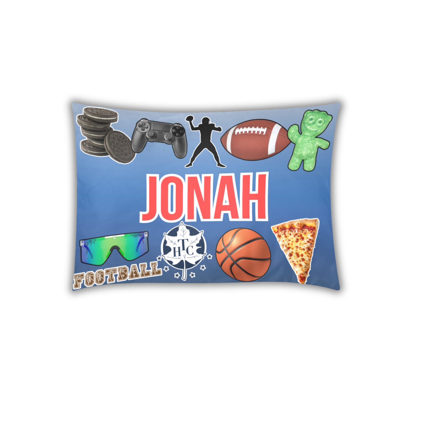 Boys Favorite Things Standard Size Custom Pillow