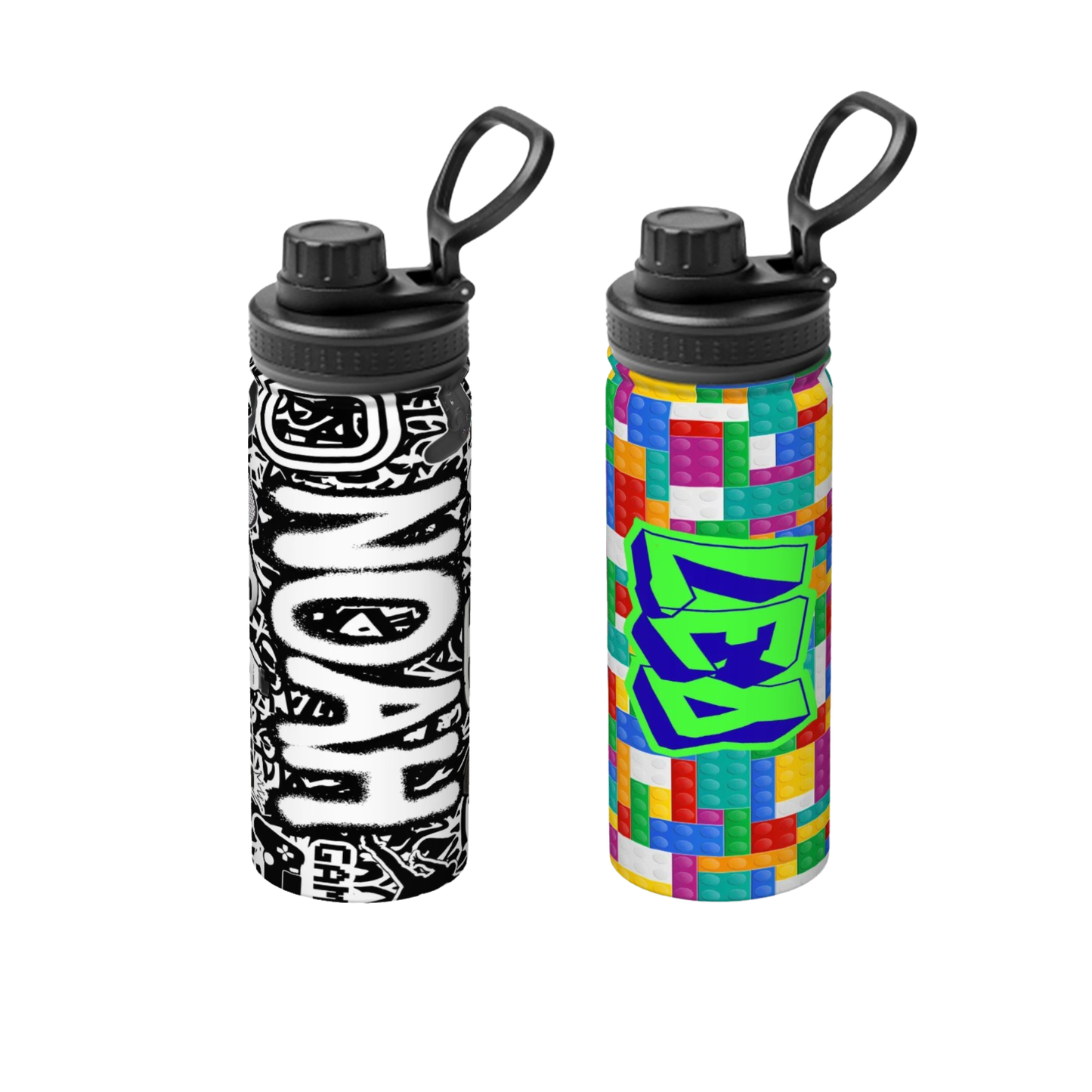 Boys Custom 18oz Insulated Water Bottle