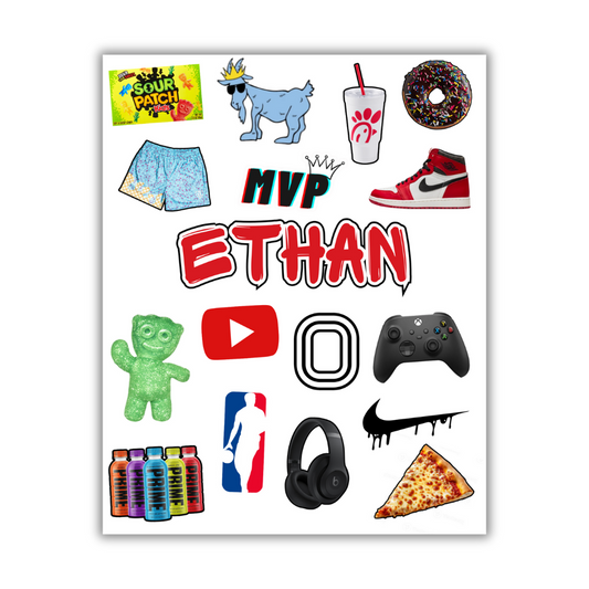 THE BROS STICKER SHEET