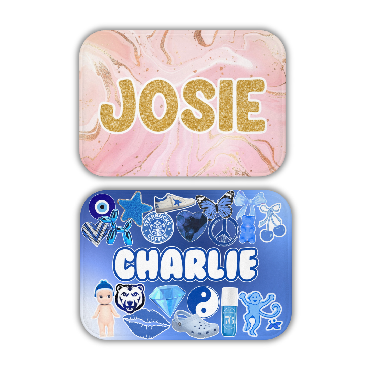 Girls Custom Name Floor Mat