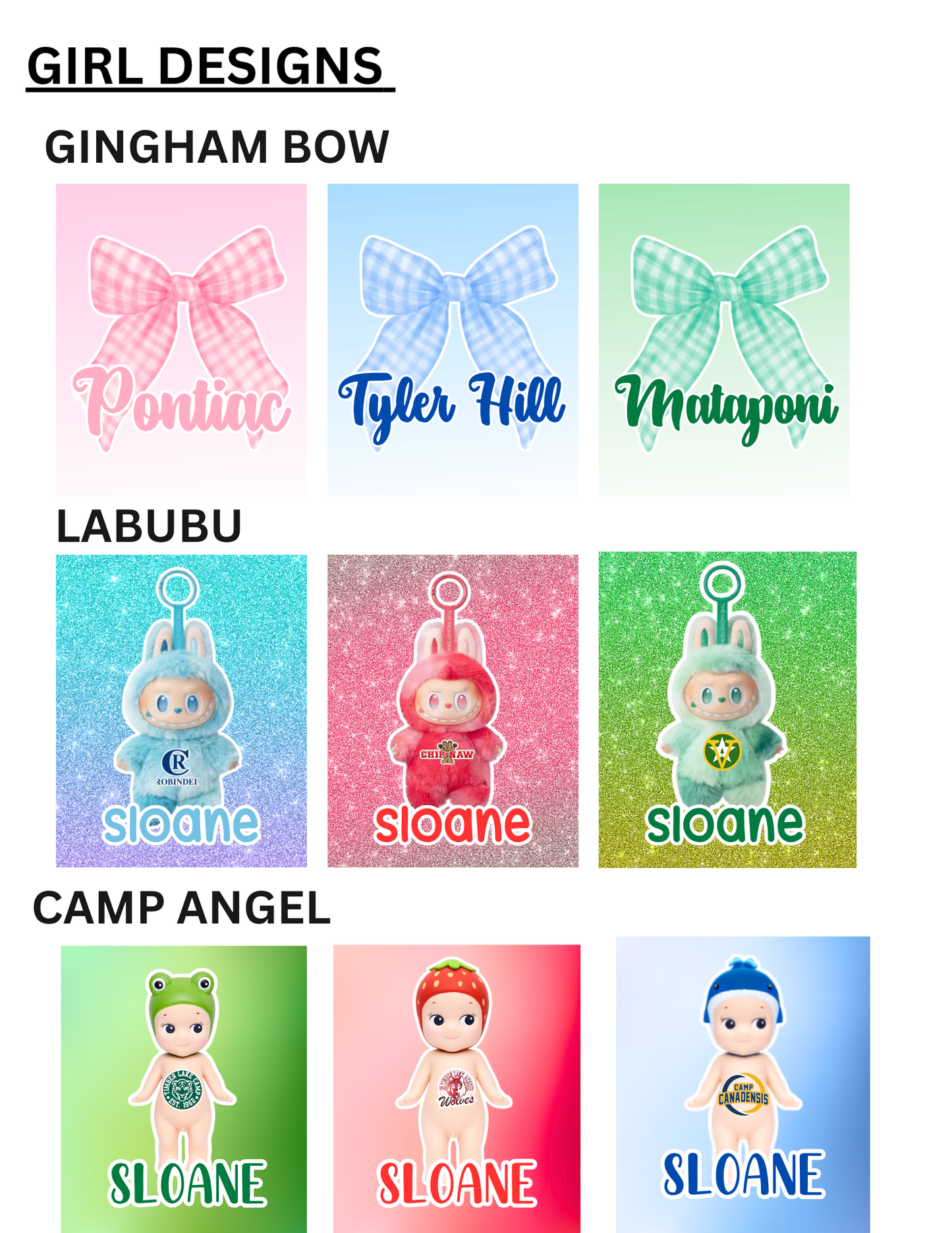 Camp Candy Box Bouquet Girls Designs