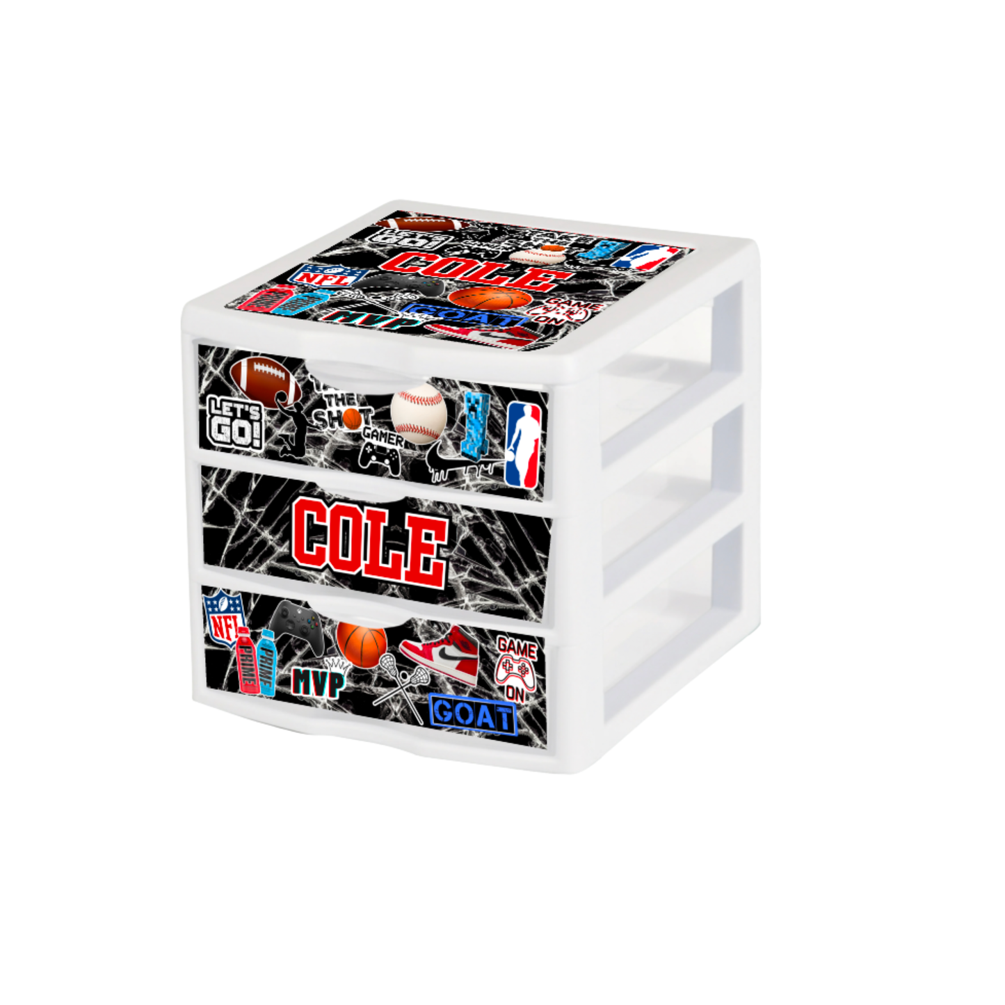 Boys Custom Mini and Medium Drawers