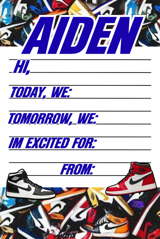 Sneaker Head Boys Notepad