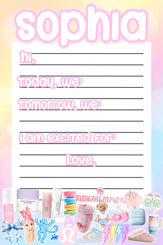 Pastel Preppy Notepad
