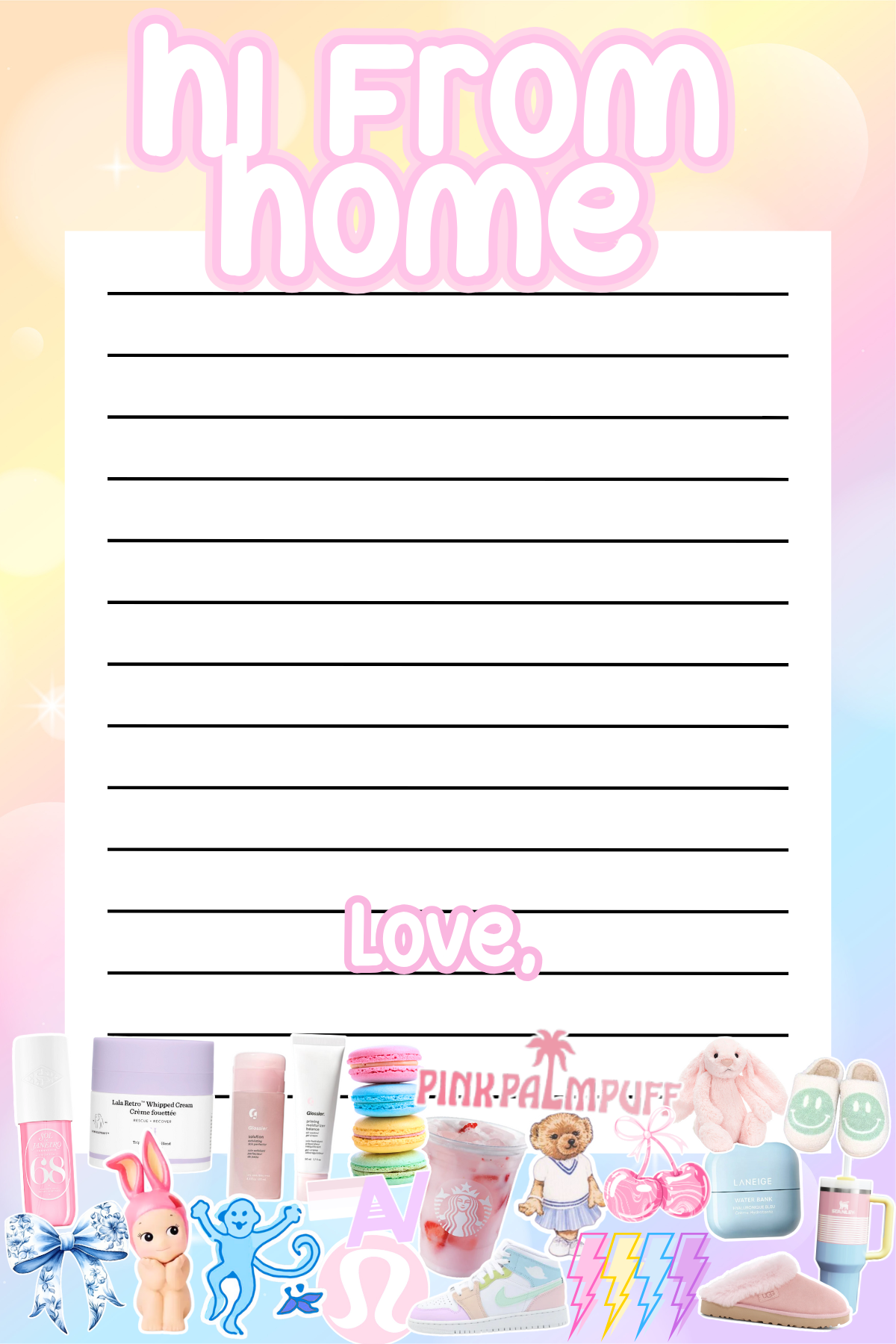 Pastel Preppy Notepad