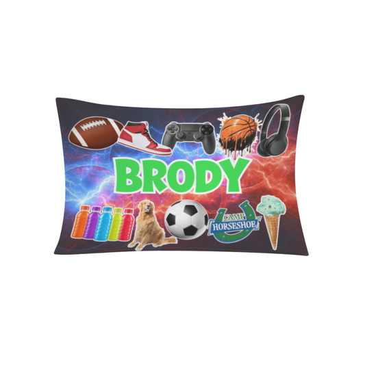 Boys Favorite Things Standard Size Custom Pillow Case