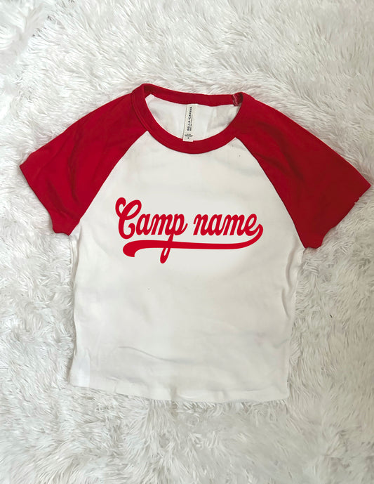 CUSTOM CAMP- Baseball Tee