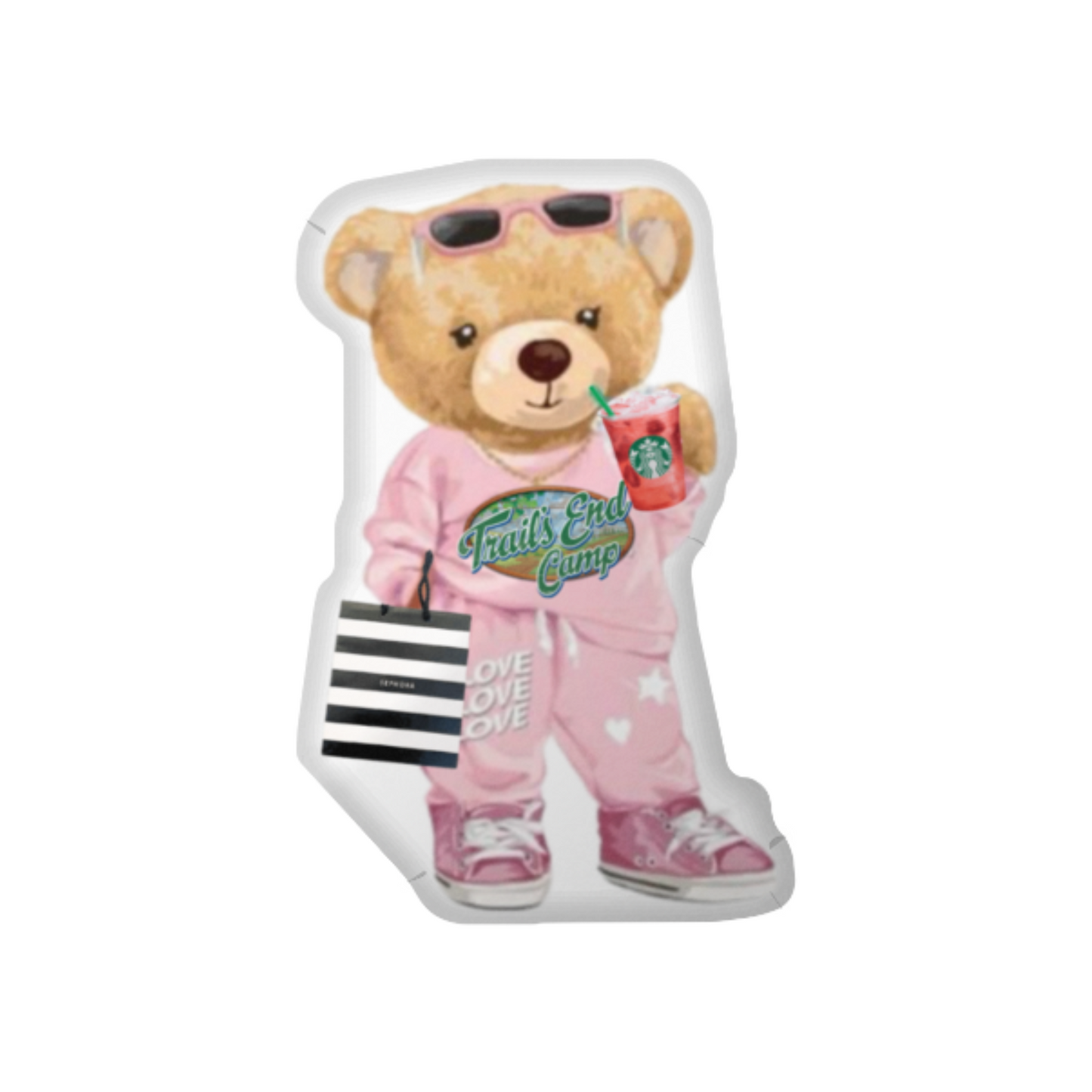 Camp Preppy Bear Pillow