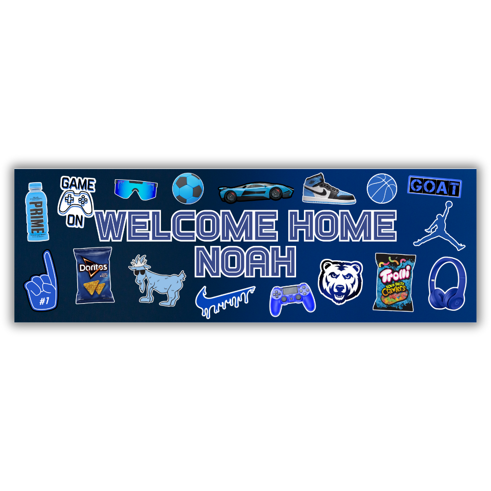 Boys Camp Collage Welcome Home Banner