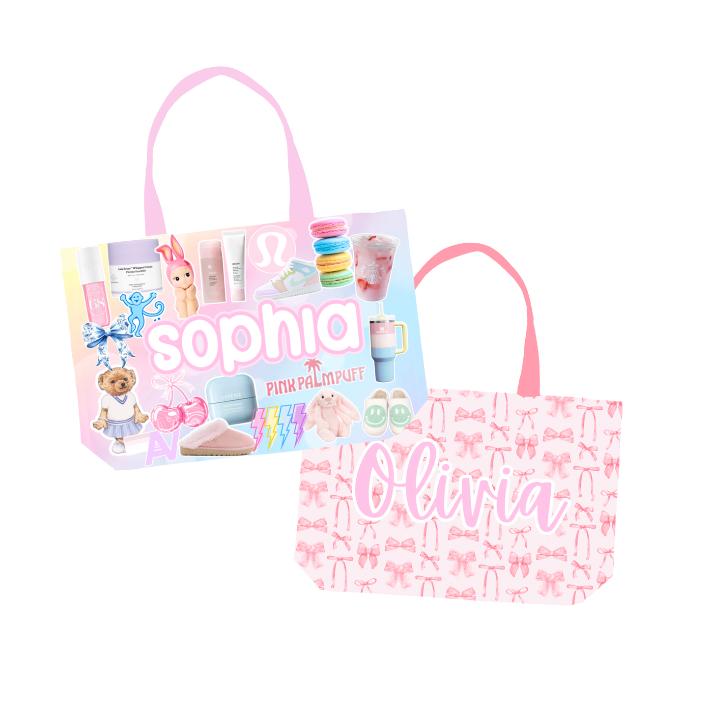 Girls Custom Fuzzy/Plush Tote