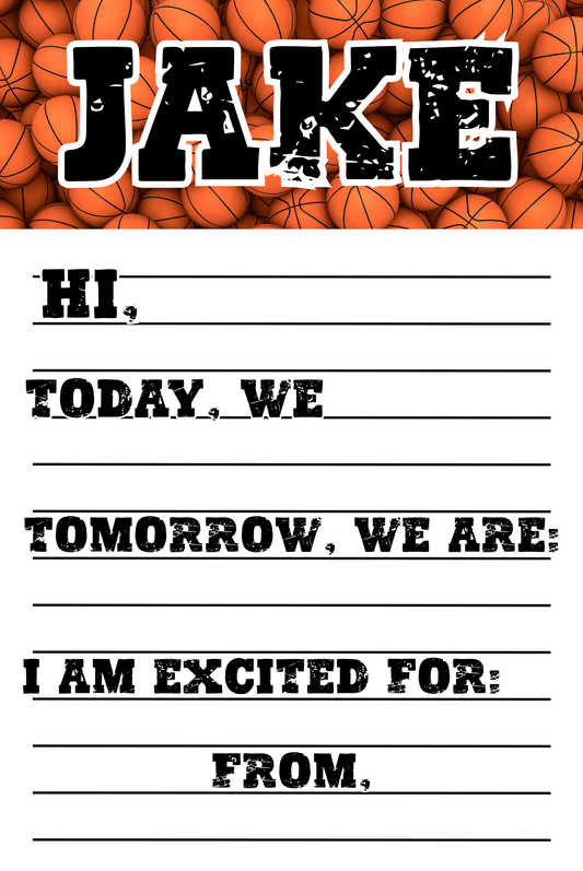 Basketballs Boys Notepad
