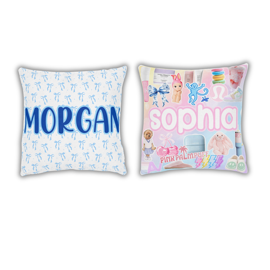 Girls Custom Name Pillow