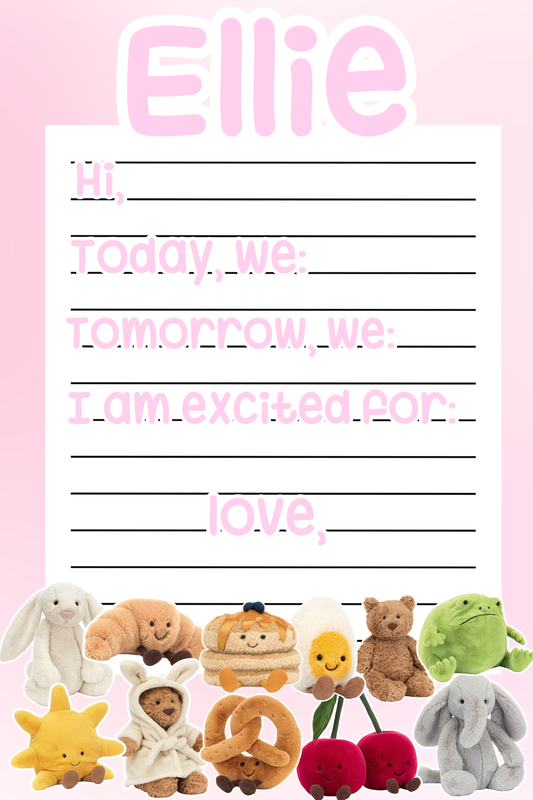 Stuffies Camp Notepad