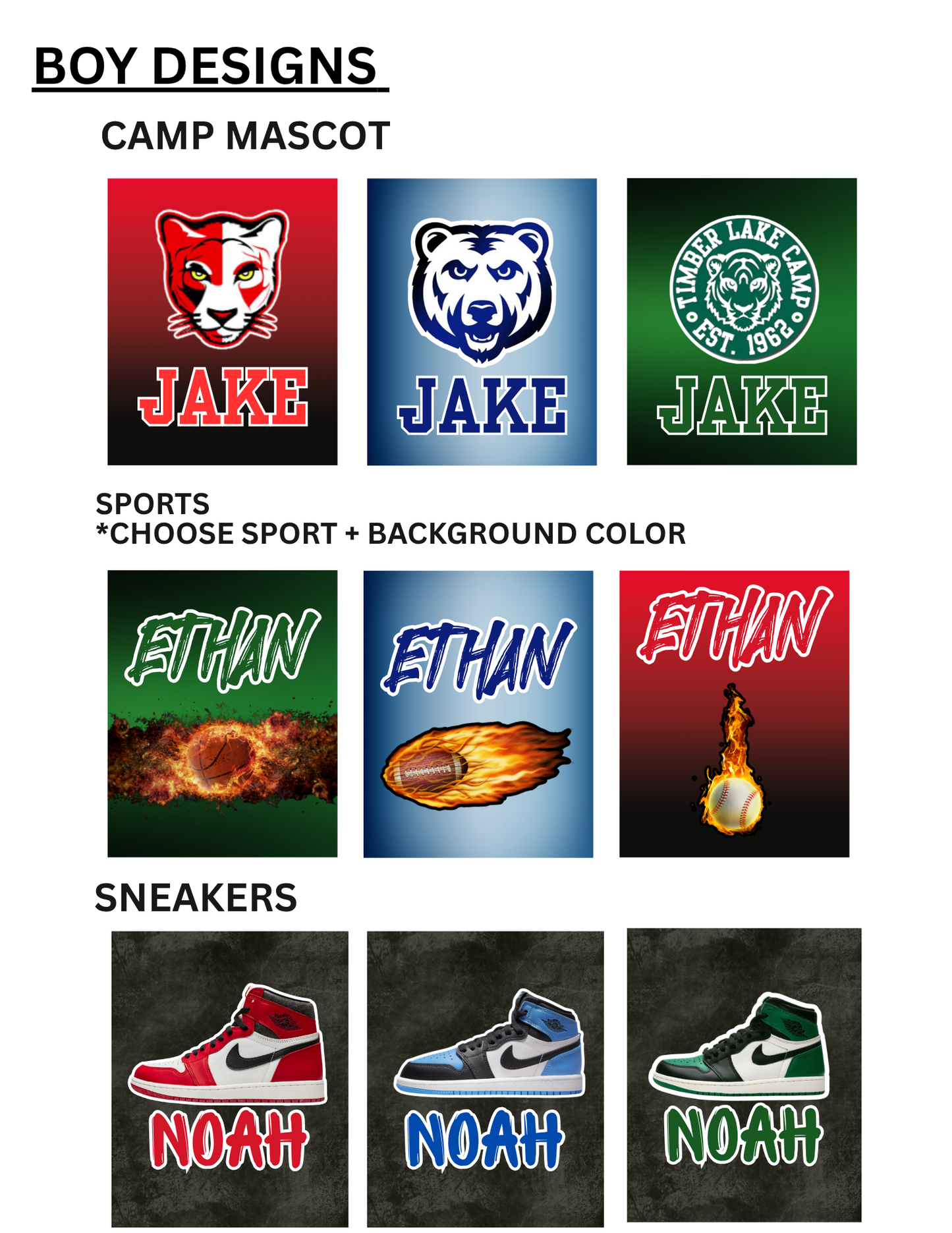 Camp Candy Box Bouquet Boys Designs